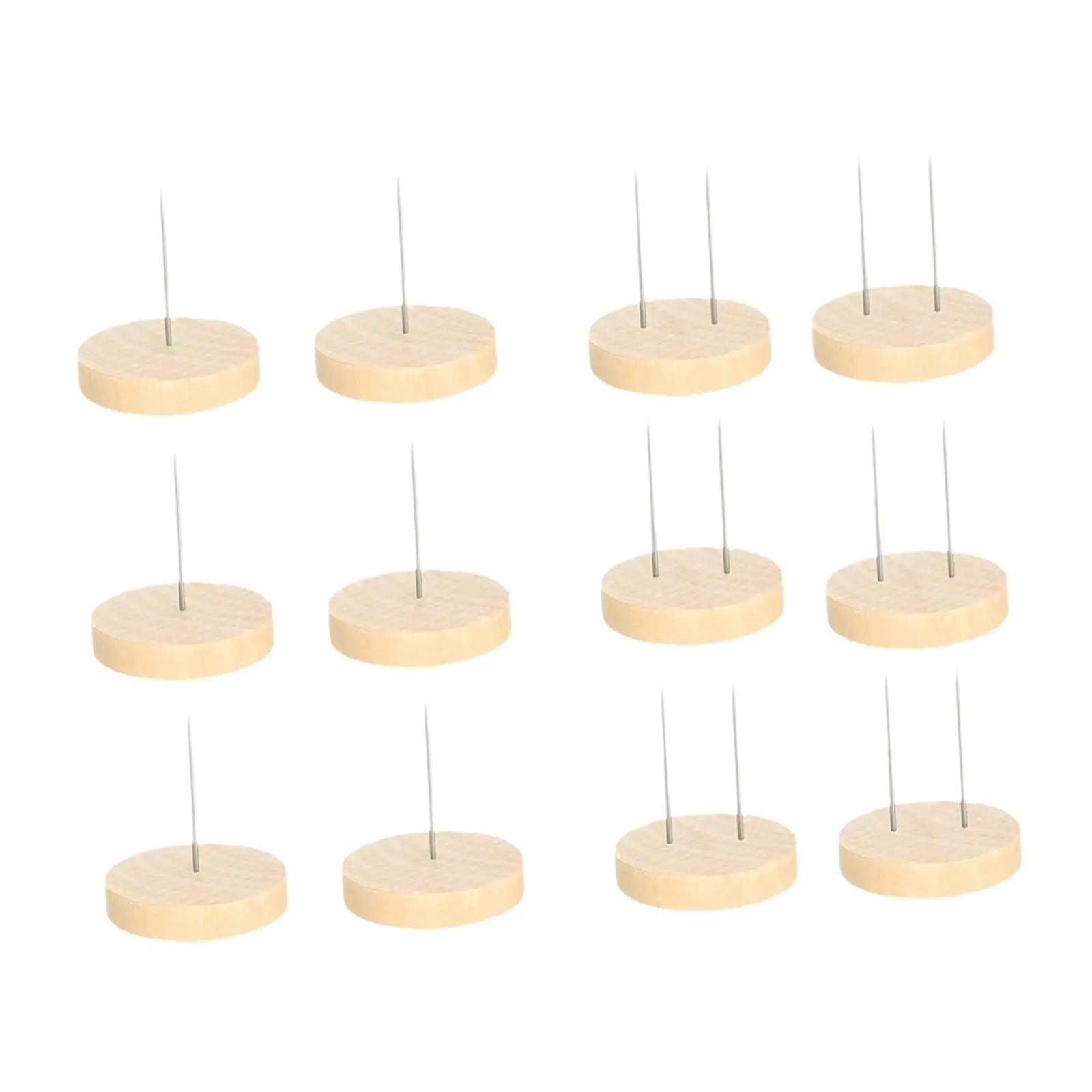 12Pcs Crochet Doll Stands Craft Practical Round Base DIY Portable Sturdy Decoration Creative Action Figure Stands Doll Holder