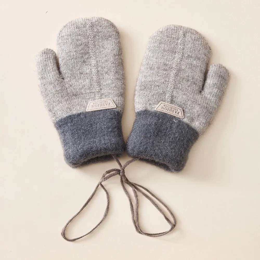 Guantes cálidos de invierno a la moda, guantes a prueba de viento y frío, manoplas elásticas suaves para niños y niñas - imagen 3
