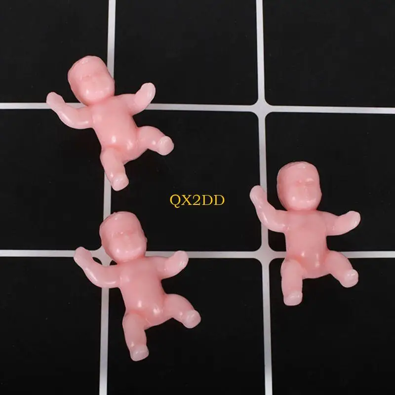 QX2D 10 piezas juguete Muñecas Baby Sculture Statue Mini Baby For Doll House Decors - imagen 5