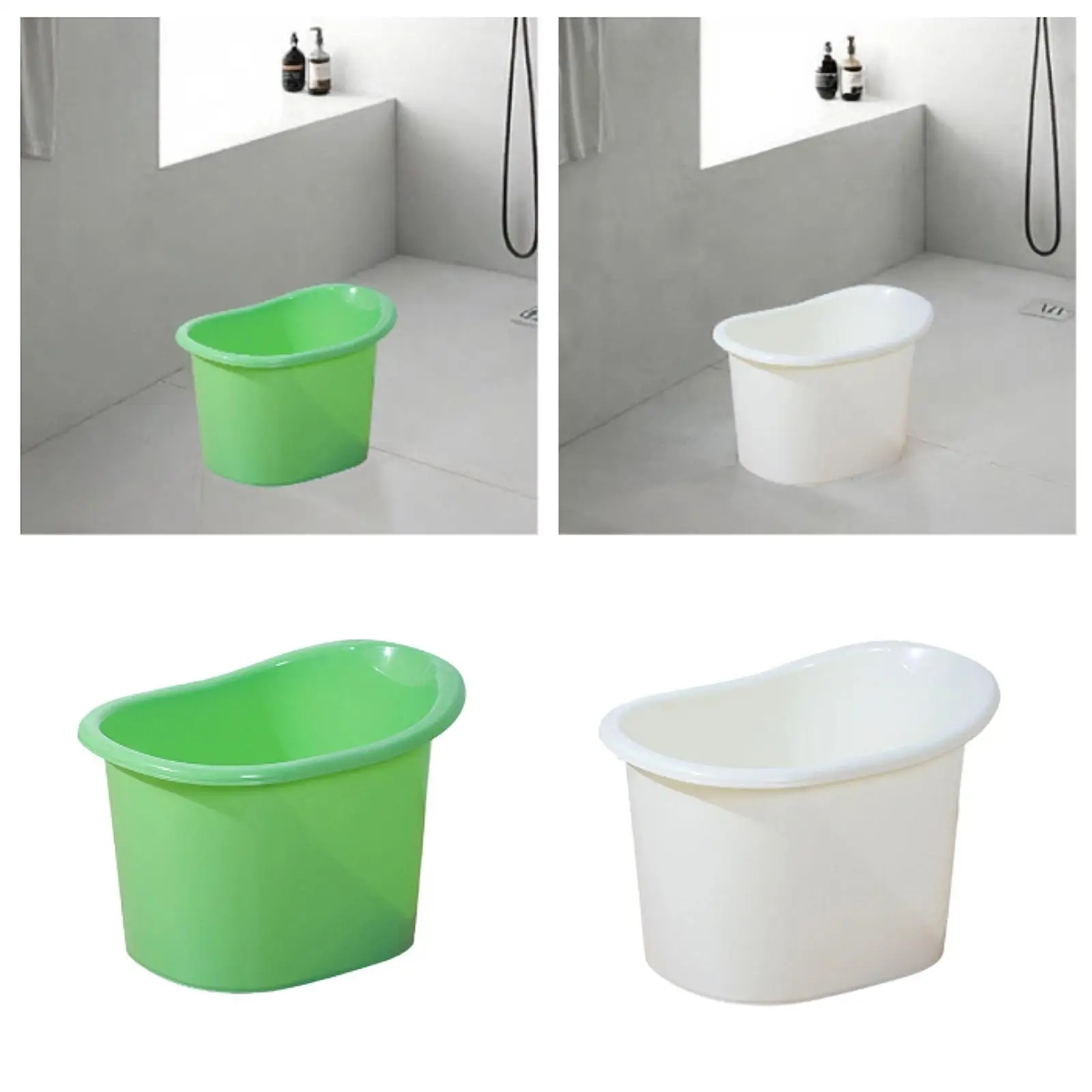 Baby Shower Bucket Sit and Soak Bathing Seat Infant Bathtub for Kids