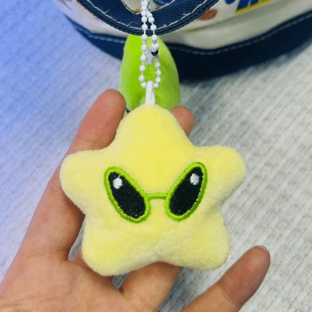 Colgante de mochila de peluche kawaii – Llavero de gato alienígena - imagen 2