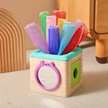 Wooden tissue box