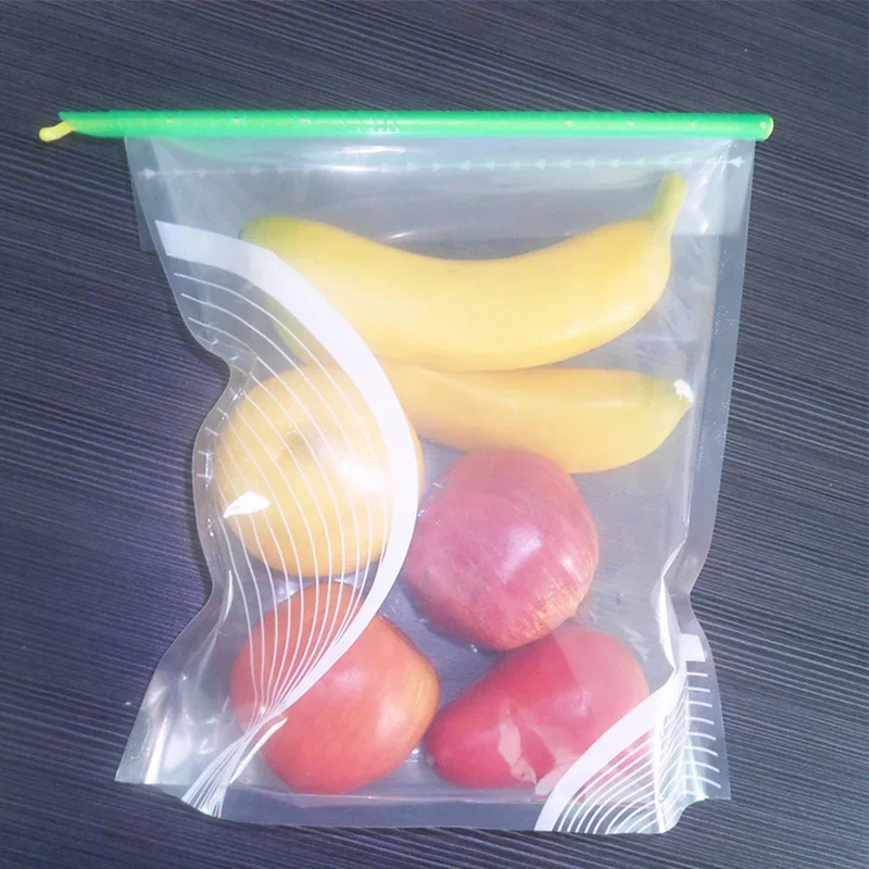 Clip de bolsa reutilizable, sellador de almacenamiento de alimentos, para aperitivos, patatas fritas y organizador de cocina, palo de sellado de plástico, mantiene fresco - imagen 5