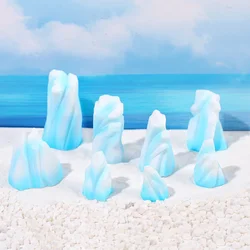 Maqueta 3D iceberg ártico realista para decoración navideña infantil