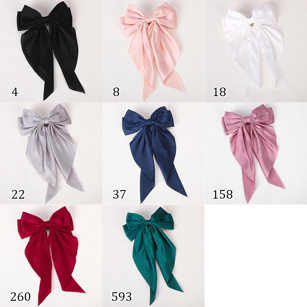 Pinza de pelo con lazo de raso para niña – Elegante - imagen 2