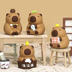 Figura de capibara – Juguete infantil para decoración de escritorio