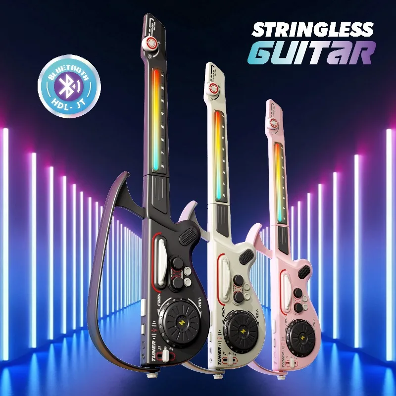 Guitarra eléctrica de juguete con luces LED y sonidos divertidos