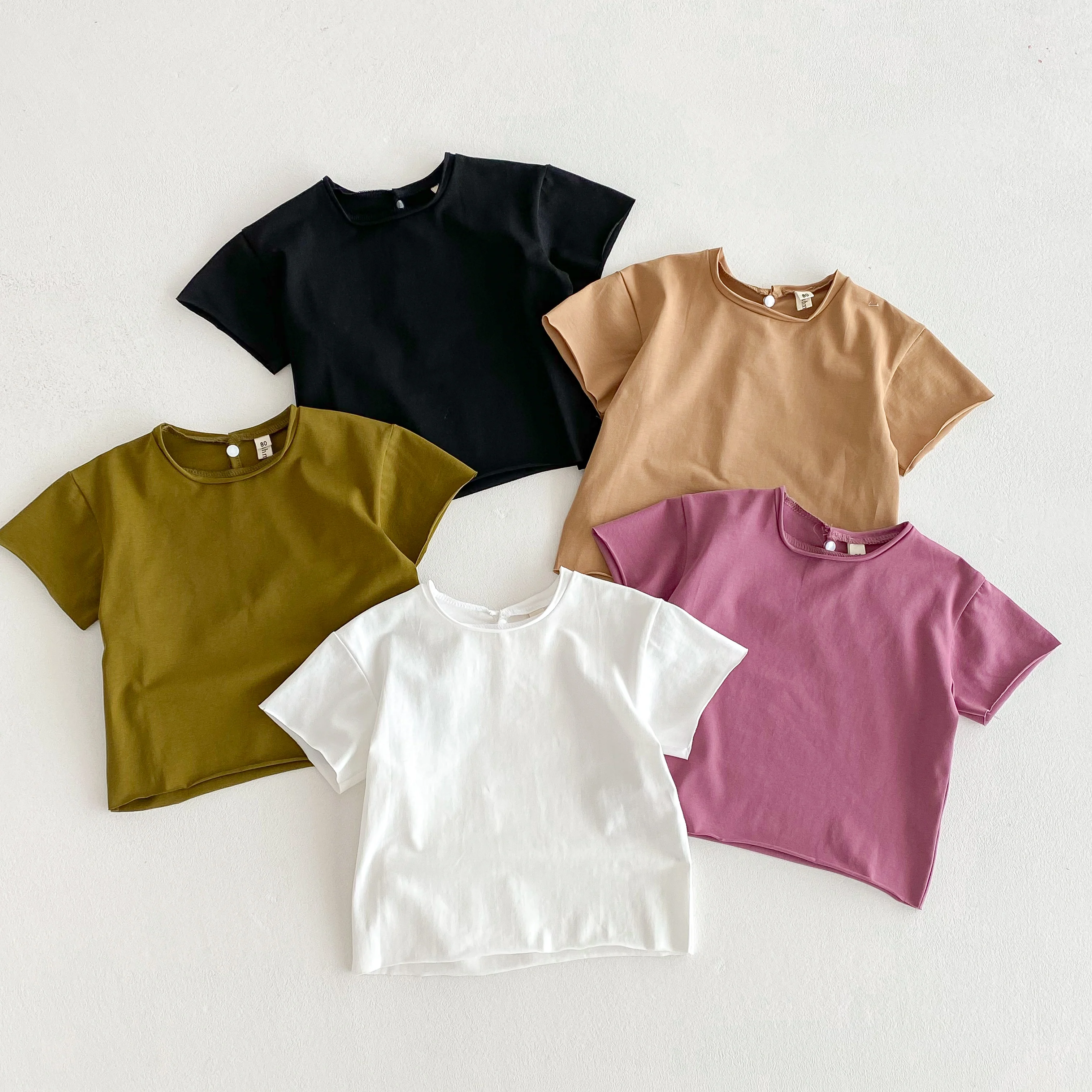 Camiseta bebé algodón con volantes – Manga corta estilo vintage - imagen 3