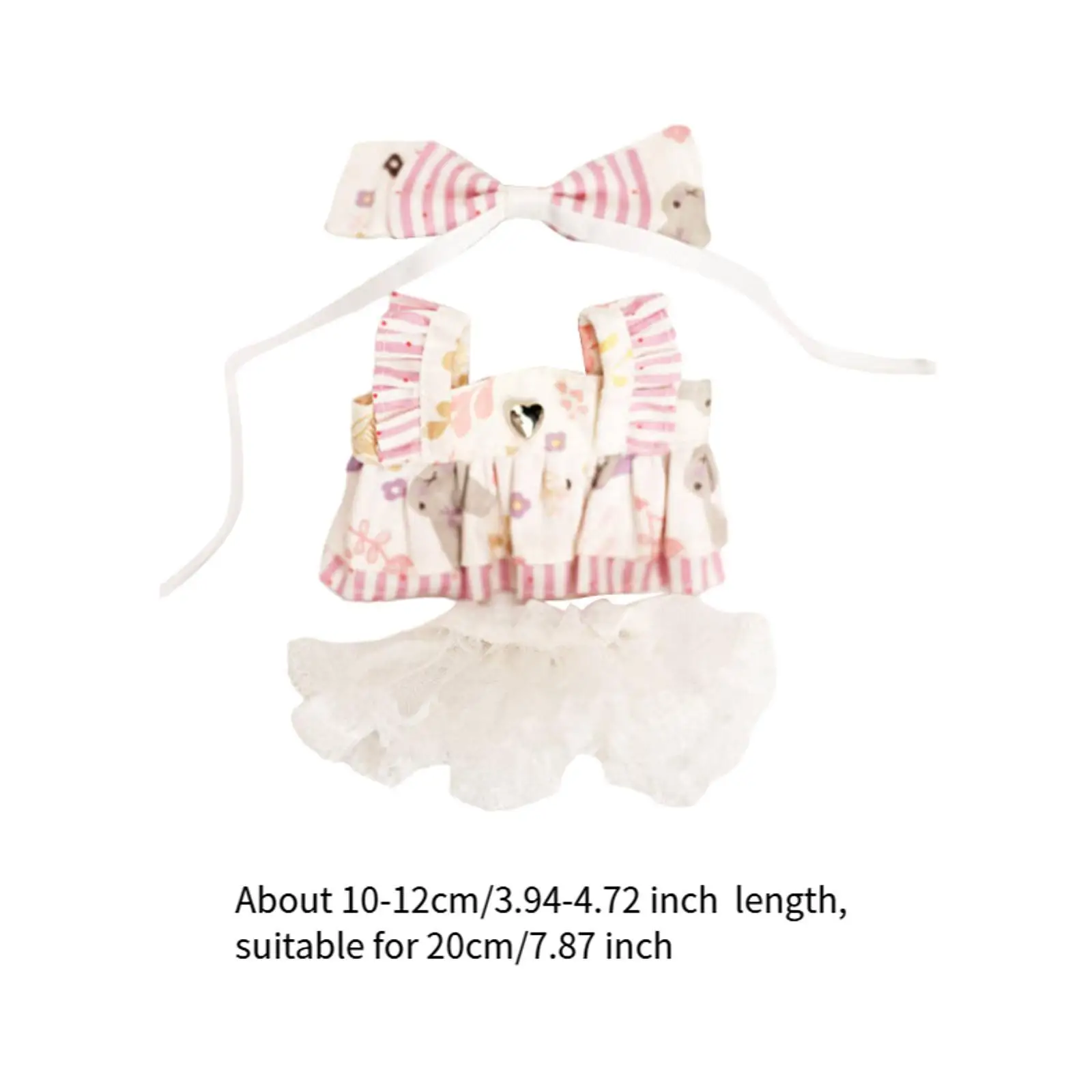20cm Doll Dress Decoration for Kids Birthday Gift Fashion Soft Pendant Doll
