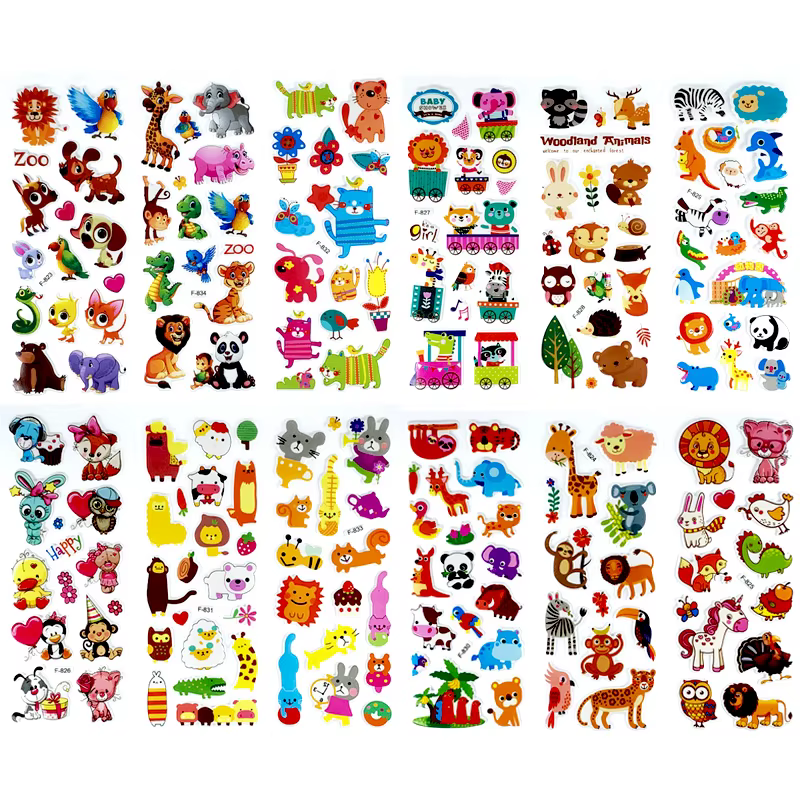 12 Sheets Stickers C