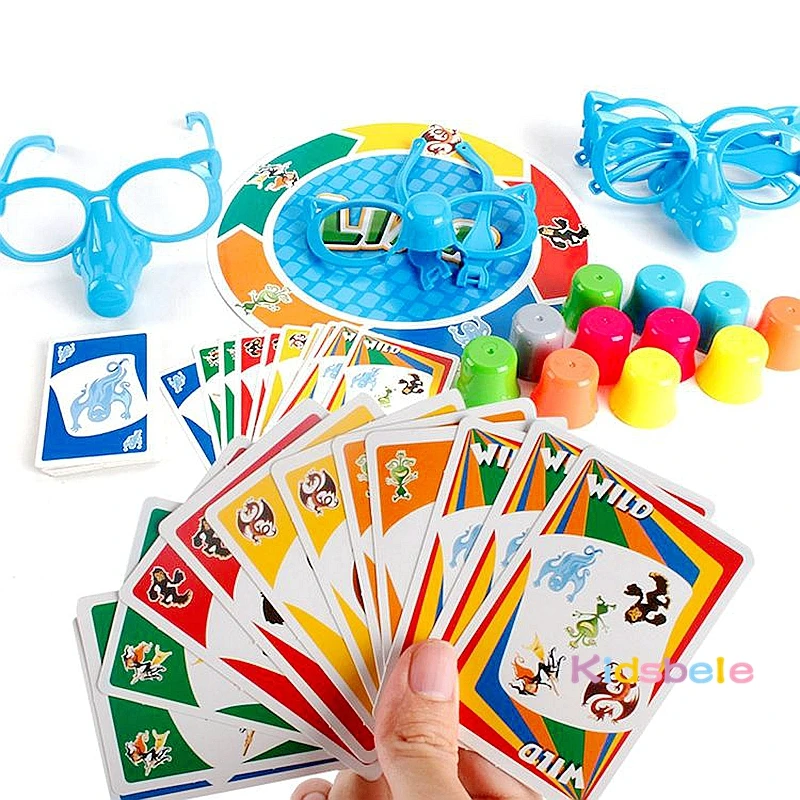 ¡Esilarante juego de apilamiento de nariz: ¡use gafas divertidas y vasos de equilibrio! Juguete de desafío de fiesta familiar para niños - imagen 3