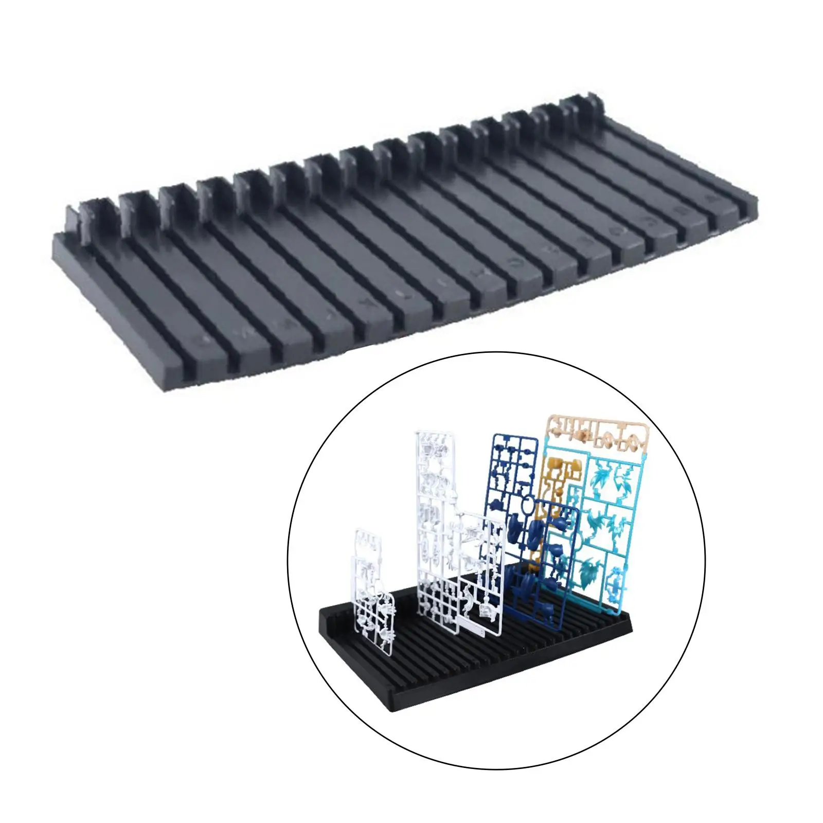 Pieces Shelves Tool Stand Holder Placement Rack,292Cmx2.5cm for Making Parts, Tank Ship Car,Action Figures