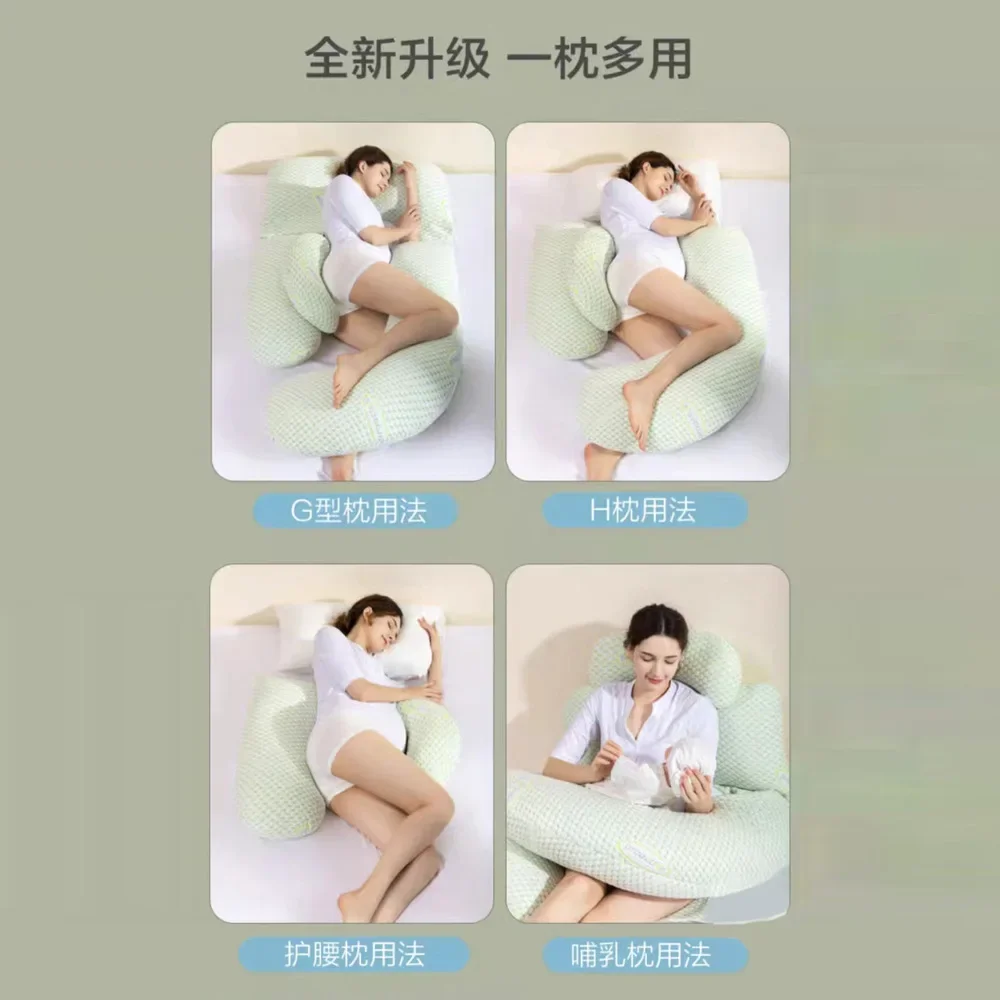 Almohada de embarazo en forma de U con soporte lumbar y abdominal - imagen 5