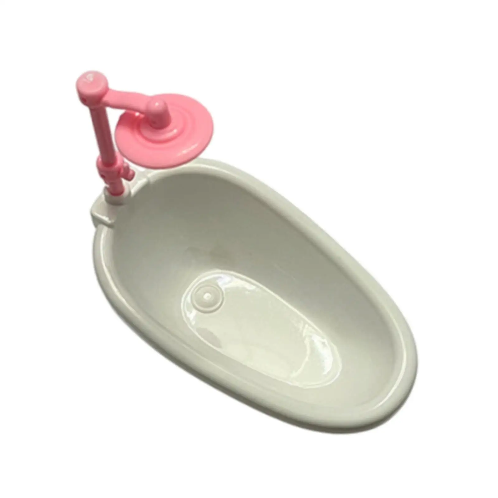 Dollhouse Bathtub, Tub Model Toy, Decorative Realistic Dollhouse Miniature Furniture, for Micro Landscape Decorations