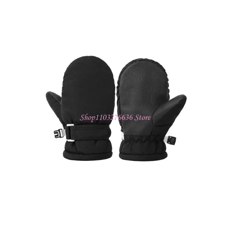 Guantes forrados felpa impermeables bebé – Antideslizantes nieve - imagen 2