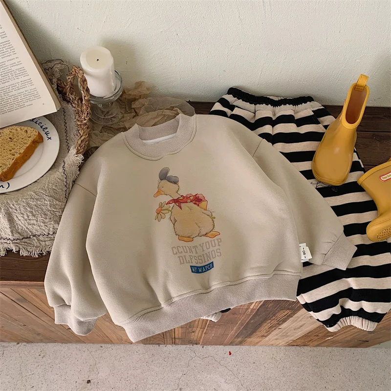 Sudadera de felpa unisex para niños – Cálida y suave en invierno - imagen 2