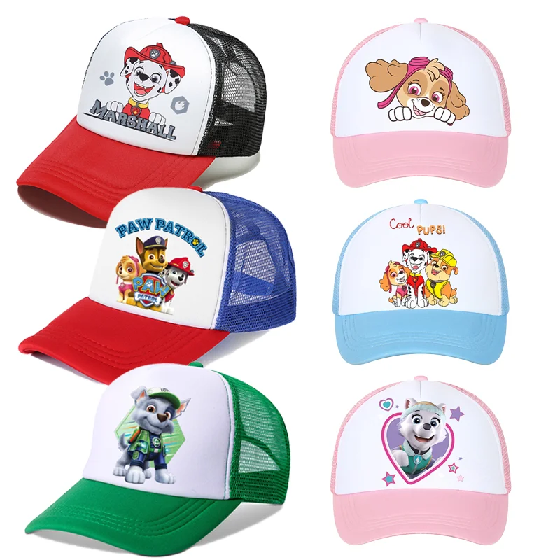 Gorra de béisbol para niños de la Patrulla Canina, sombreros para el sol con dibujos animados de Chase Skye, gorras Unisex ajustables informales para niños, sombrero con visera para niña y niño, regalo para niños