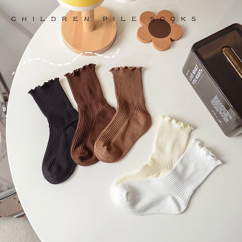 Calcetines de algodón suaves para niña – Estilo vintage - imagen 3