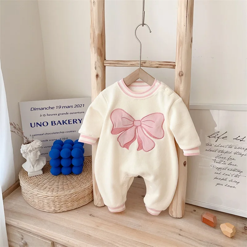 Pelele primavera bebé recién nacido lazo - vista principal
