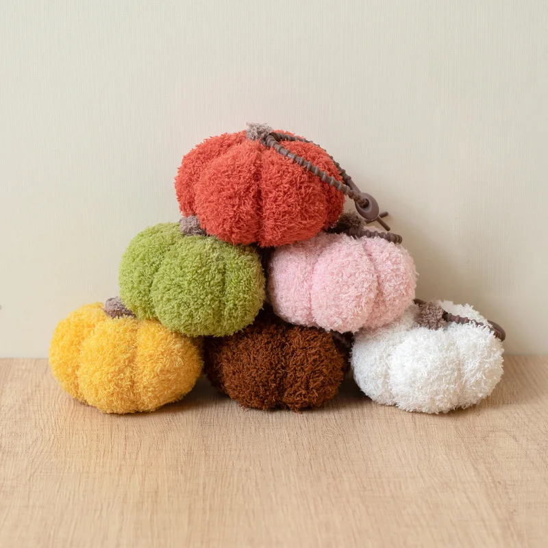 Kawaii peluche calabaza – Colgante suave para mochila - imagen 4