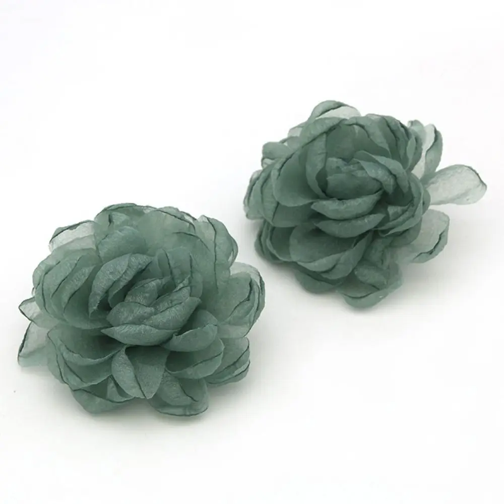 2 uds flor novia tacón alto encanto hebilla Clips brillantes decoraciones de zapatos Clip arco cinta abrazadera - imagen 2