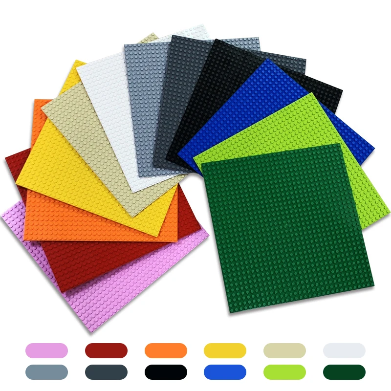 Placas Base de doble cara, placas de bloques, 32x32, 16x32 puntos, placas Base clásicas, escena simulada DIY, juguete Base de bloques de construcción - imagen 3