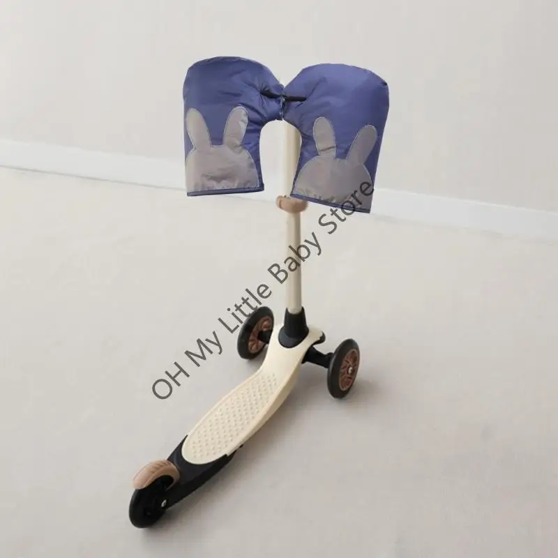 M76C Guantes invierno para motocicleta eléctrica para niños, manoplas cálidas, guantes manillar gruesos, resistentes - imagen 2