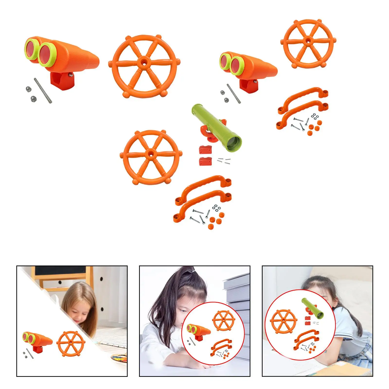 Accesorios para juegos infantiles, volante para Swingset, casa en el árbol, casa de juegos - imagen 2