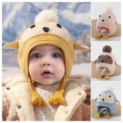 Gorro de lana con orejeras para bebé – Cálido invierno