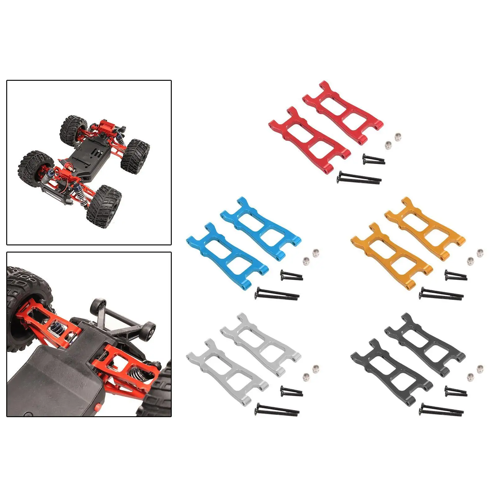 2Pcs RC Car Suspension Arm RC Model Car Sturdy 1:20 for 20208 JJRC C8811 Suspension Arms RC Upgrade Portable Rear RC Swing Arm