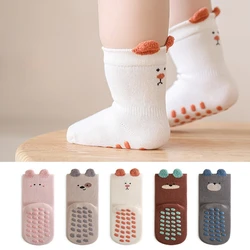 Calcetines antideslizantes de algodón para bebé – invierno con dibujos