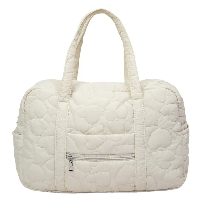 INS coreano Casual nuevo lindo espacioso bolso de pañales para mamás suave de gran capacidad bolso de hombro para cosas de bebé bolso de mamá de moda - imagen 5