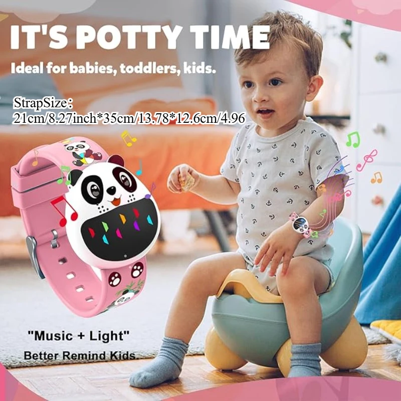 Lindo reloj de entrenamiento para orinal Panda para niños con temporizador de cuenta regresiva resistente al agua recordatorio de orinal recordatorio de pastilla regalo para niños niñas - imagen 2