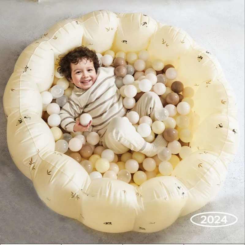 Piscina inflable de bolas oceánicas, parque infantil interior para bebés, piscina de PVC blando multiusos con diseño de seguridad, aislamiento de doble capa, no tóxica - imagen 3