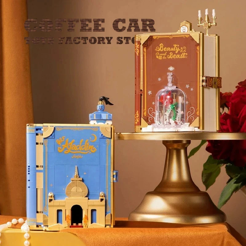 Libro de cuentos 3D de princesa de ensueño, libros de bloques de construcción, película de Anime, ladrillos MOC, juguetes, bonitos cuentos de hadas, modelo para niños y niñas, regalos de cumpleaños - imagen 2