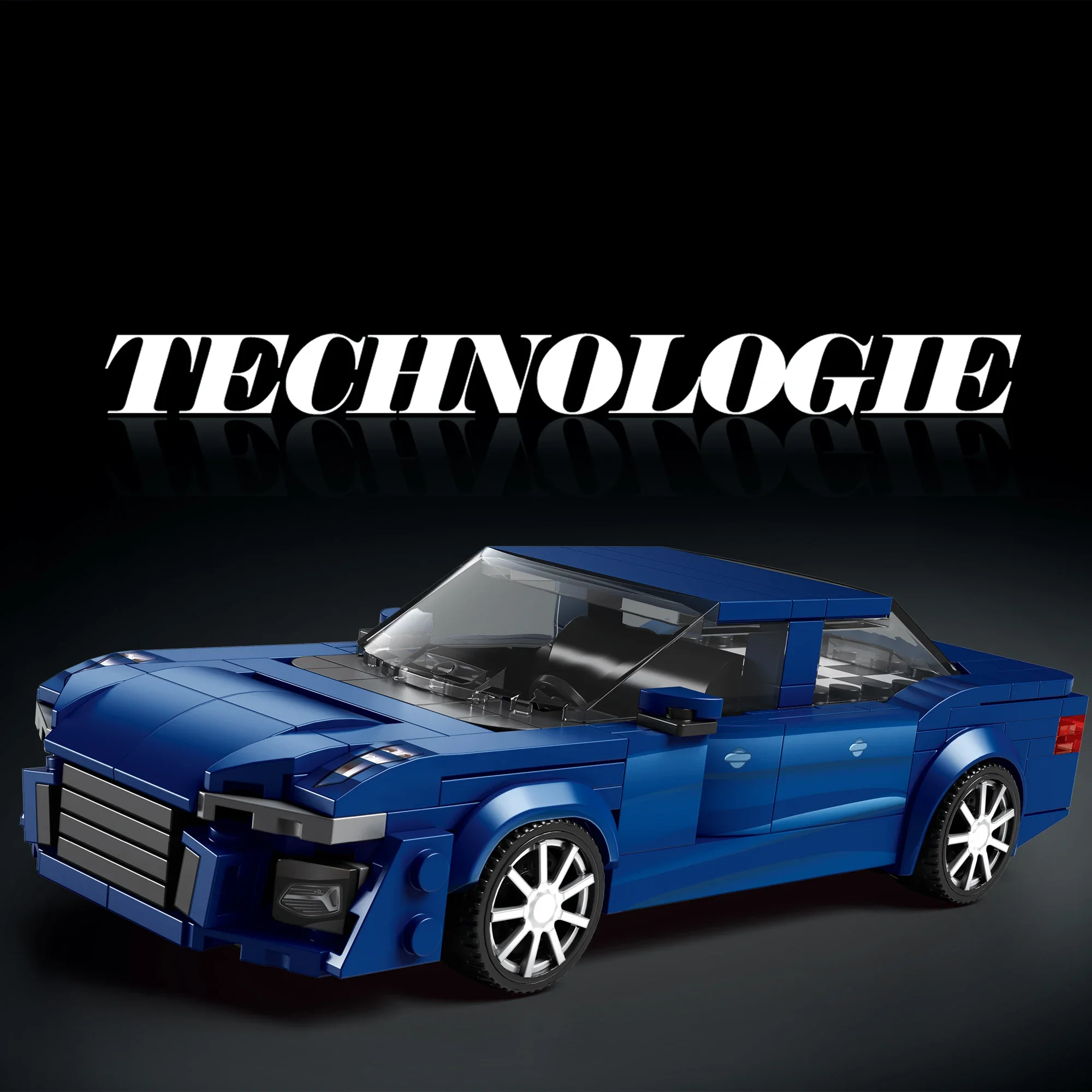 Bloques de construcción de coche deportivo para niños, juguete de ladrillos para armar vehículo de carreras de ciudad, con tecnología de piezas, ideal para regalo de vacaciones, 330