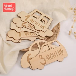Tarjetas de madera para registrar el crecimiento del bebé
