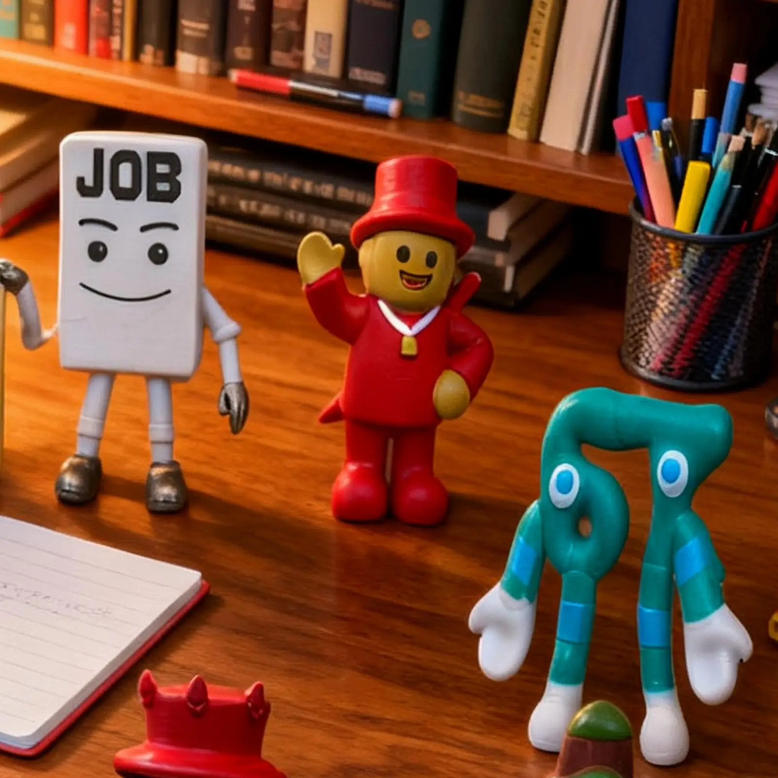 Nueva escultura de personaje del juego de 6 piezas, figuras coleccionables de 3,5 pulgadas para amantes del juego, estantería para el hogar, dormitorio, sala de estar - imagen 4