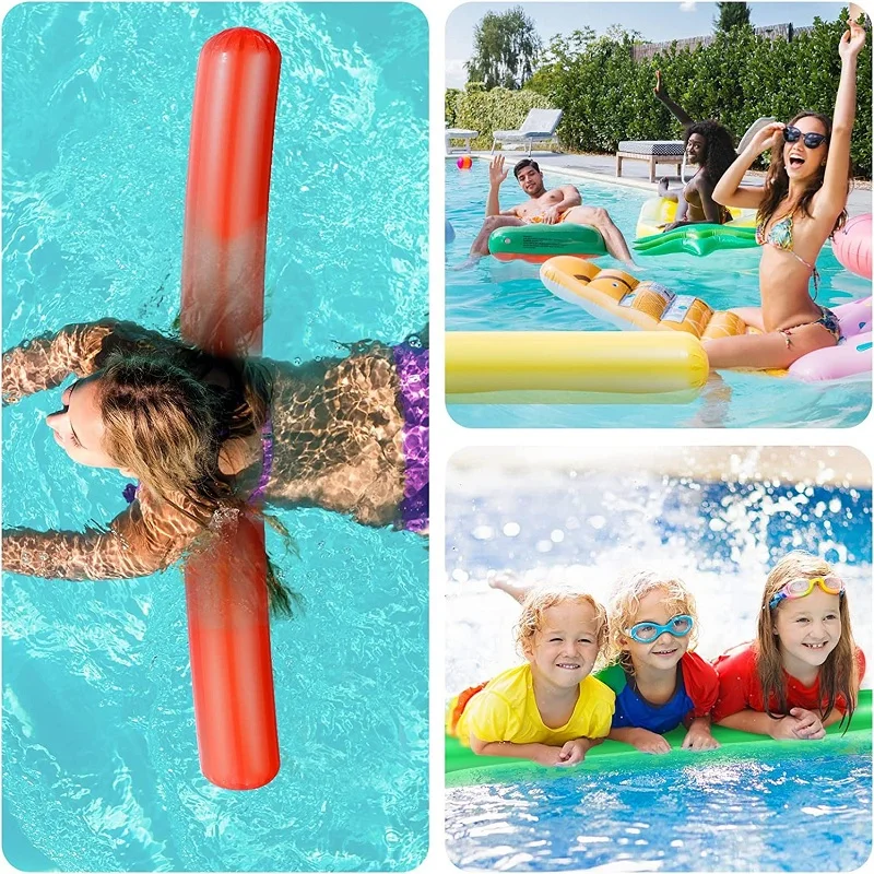 Palos de alegría inflables coloridos para adultos, fideos flotantes, juegos acuáticos al aire libre, juguete para playas, decoración de Fiesta EN LA Piscina, 1/6 Uds. - imagen 3