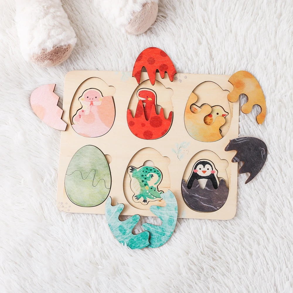 Rompecabezas Montessori madera animales – Juguete educativo bebé - imagen 2