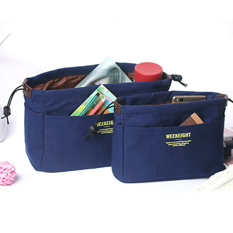 Organizadores de almacenamiento con cordón simples de alta capacidad, bolsa con forro multibolsillos, bolsas de almacenamiento de viaje portátiles ligeras - imagen 3