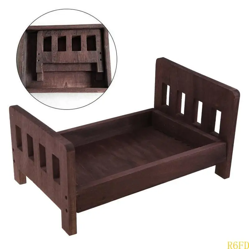 Accesorios de fotografía recién nacido, cama de madera, poses infantiles, utilería de fotografía para bebé, accesorios de fondo desmontables, utilería de fotografía para bebé