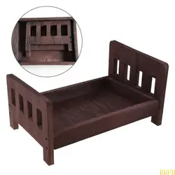 Accesorios de fotografía para bebé: cama de madera y utilería