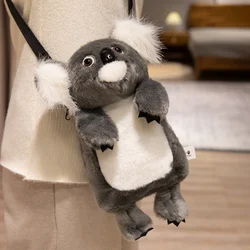 Bolso de hombro de peluche con dibujos de animales para mujer