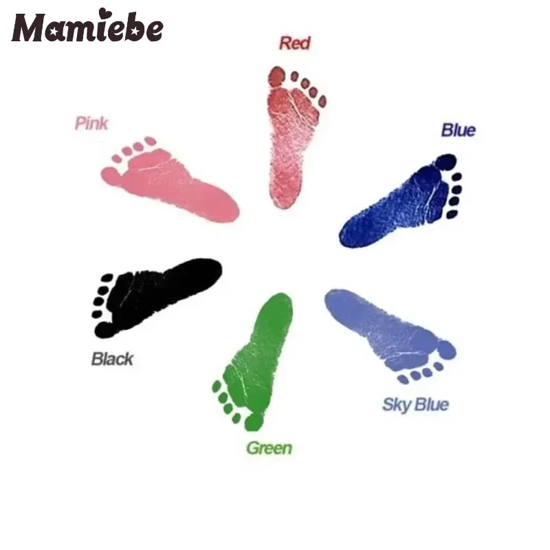 Kit no tóxico de huellas de manos para bebés: captura de huellas y huellas de manos para recién nacidos, perfecto para recuerdos y regalos de bebés, huellas de manos para bebés - imagen 5