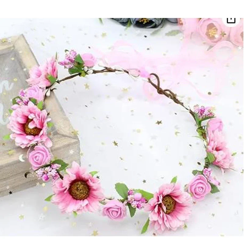 Corona de flores de eucalipto para sesión de fotos de maternidad - imagen 4