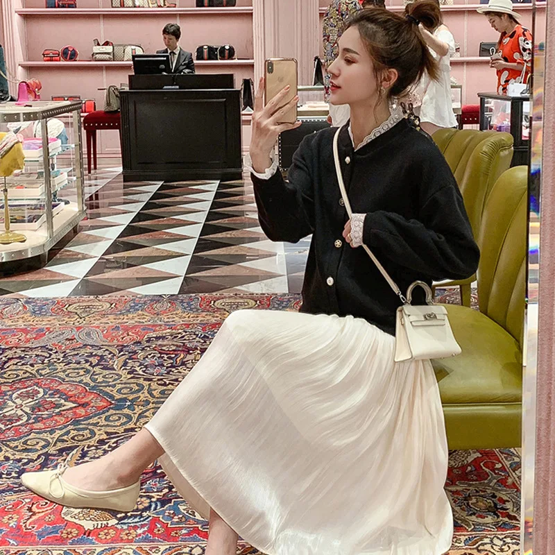 Falda de maternidad suave cuatro estaciones estilo coreano casual - imagen 4