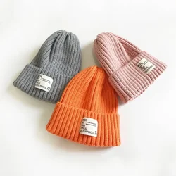 Gorro de invierno bebé caramelo ganchillo cálido suave para niños