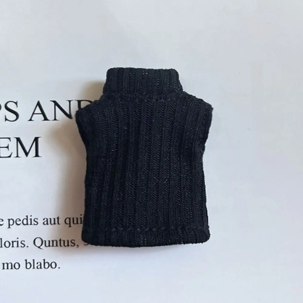 Traje de abrigo de punto para muñeca, suéter cálido, chaleco, Tops para muñeca OB11, accesorios para muñecas DIY, invierno, 1/11, 1/12, nuevo - imagen 2