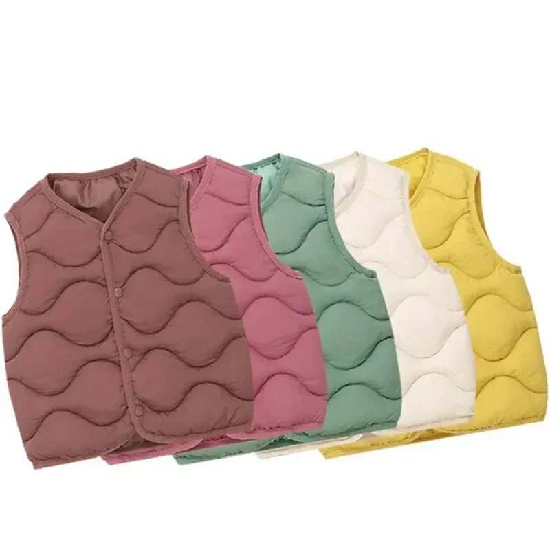 Chaleco bebé algodón cálido otoño-invierno estilo casual unisex - imagen 4